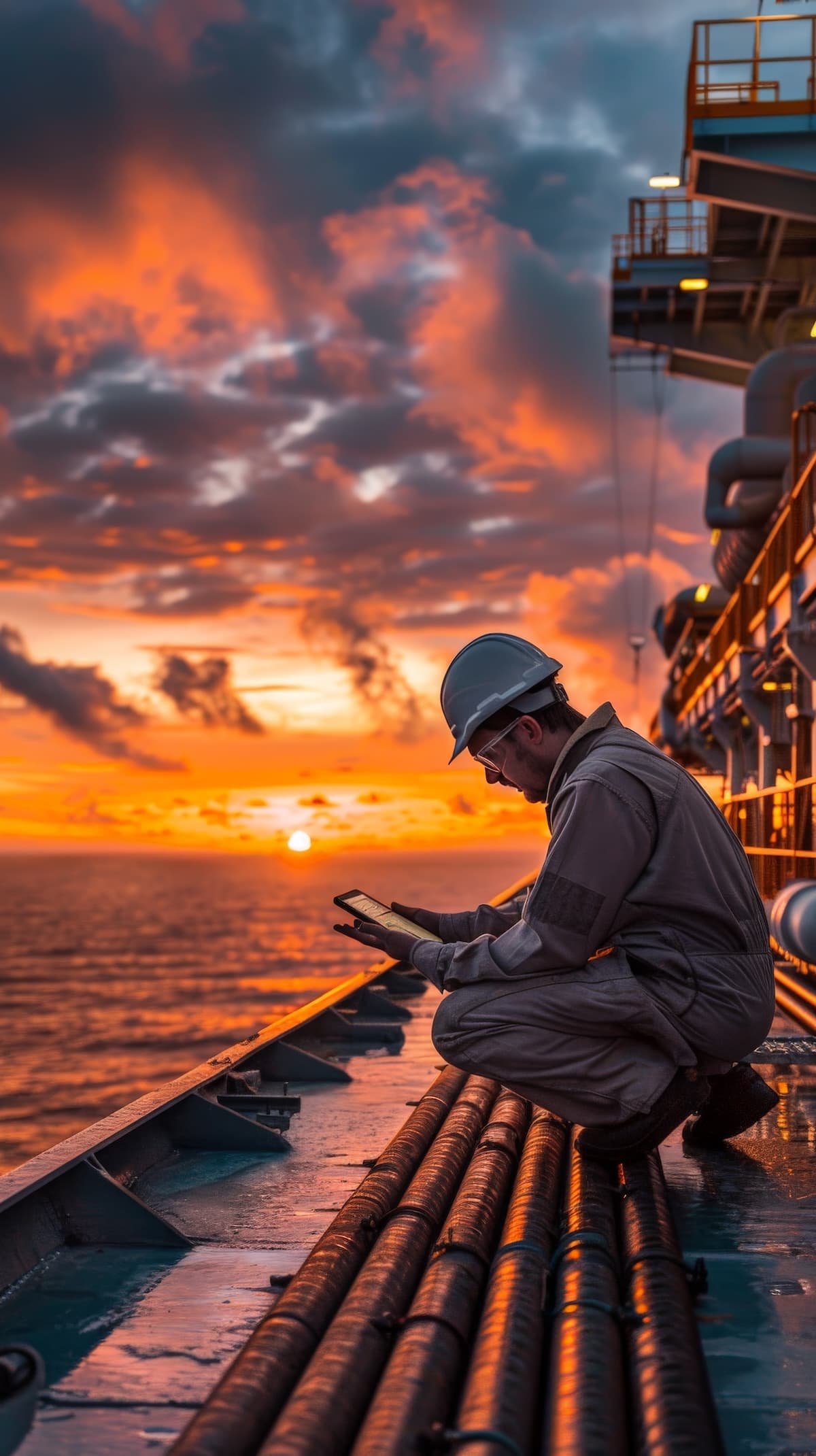 oil refinery staff tanker